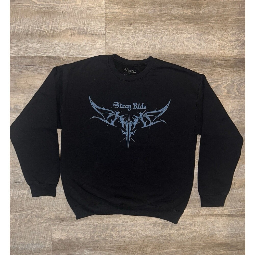 Stray Kids dominAte Tour Crewneck Sweatshirt Black L SKZ World Tour Merch